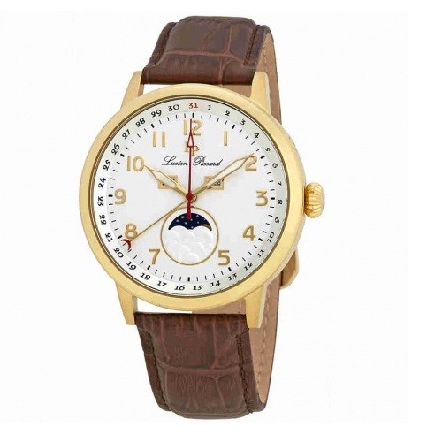 Lucien Piccard LP-40016-YG-02S-BRW
